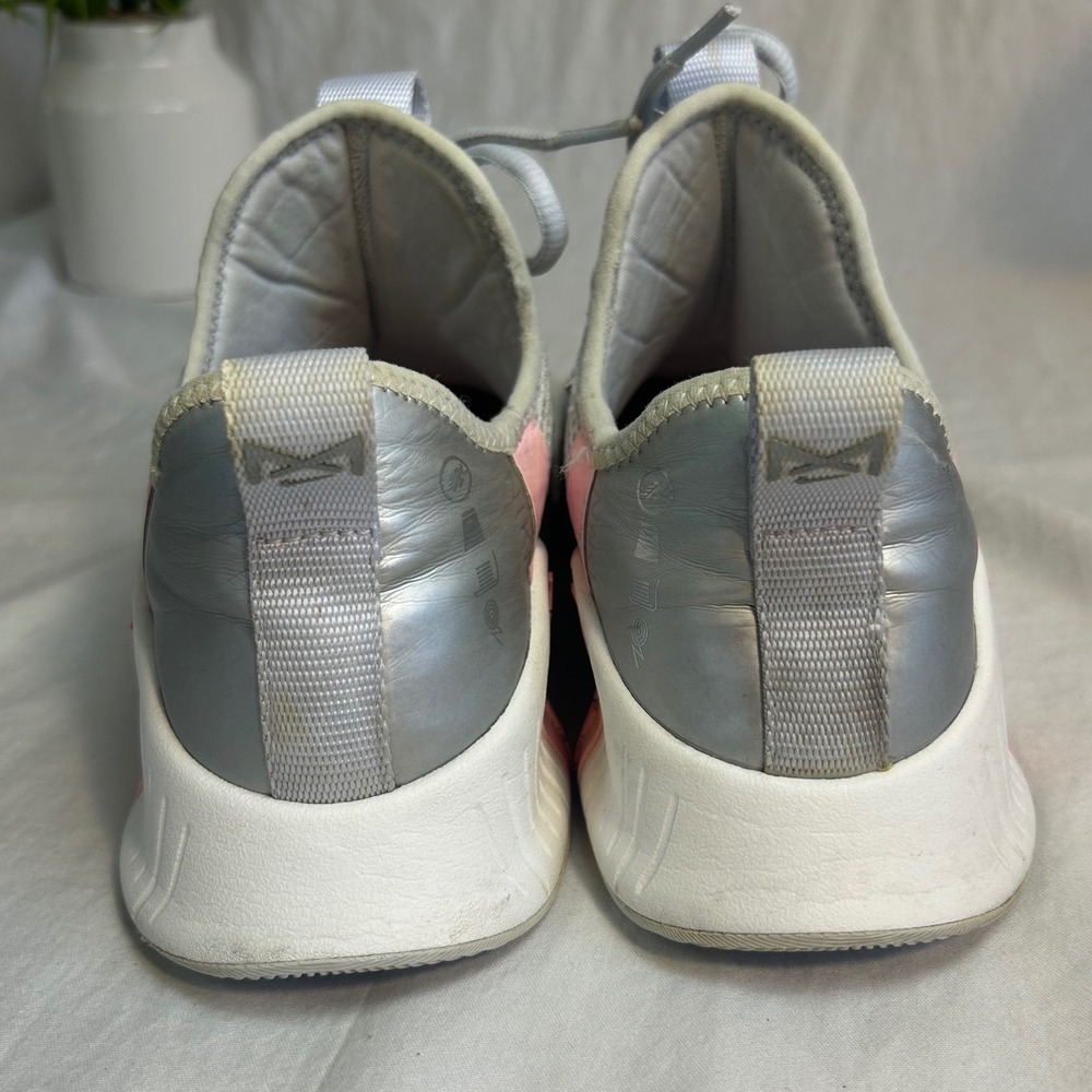 Nike Metcon Women 9 Cross Training Shoes Grey Silver Red CrossFit Sporty Workout - Picture 12 of 17